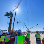 Jubail flagpole Installation